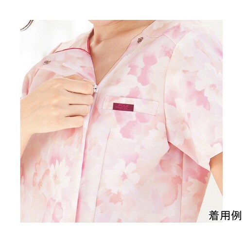 花柄ジップスクラブR ピンク EL 70