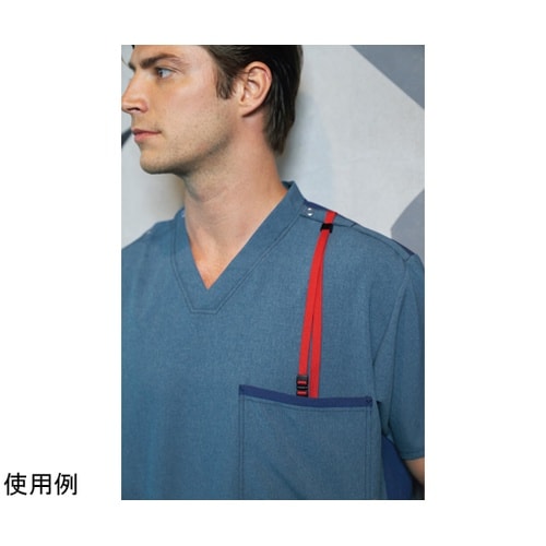 スクラブ ミドルインディゴ×インディゴ