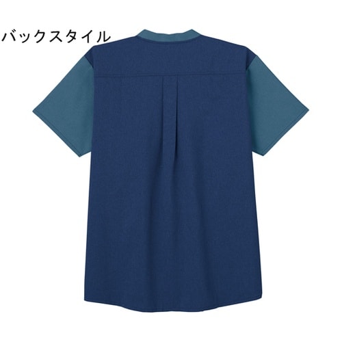 スクラブ ミドルインディゴ×インディゴ