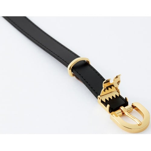 ベルト付きワンピース ダークネイビー L