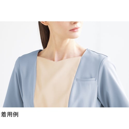 ワンピース ゼニスブルー×エクルベージュ