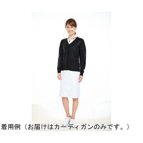 ナースカーディガン ブラック M A30