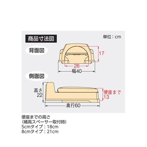 サニタリエースOD 両用式 ソフト便座