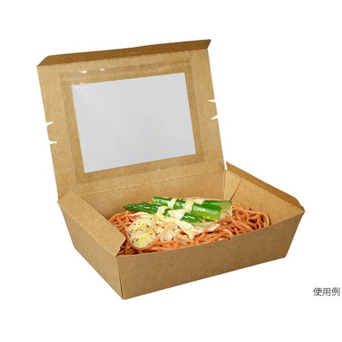 弁当容器 クラフトパック窓付 190−1