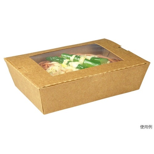弁当容器 クラフトパック窓付 190−1