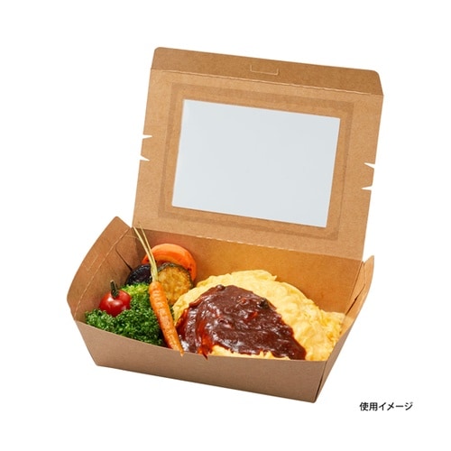 弁当容器 クラフトパック窓付 190−1