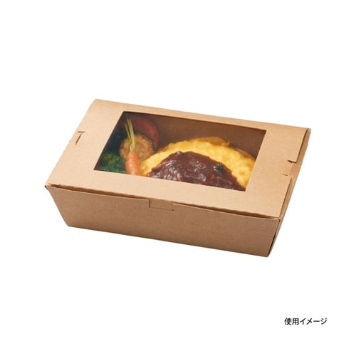 弁当容器 クラフトパック窓付 190−1