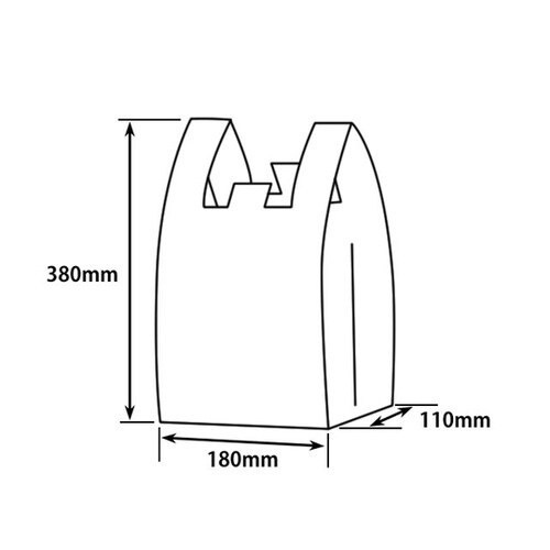 PS レジ袋 S 乳白 100枚×20パ
