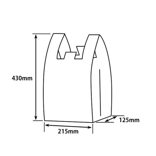 PS レジ袋 M 乳白 100枚×20パ