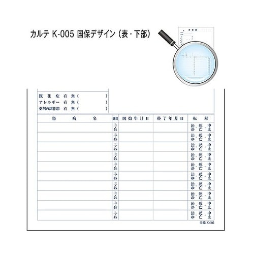 カルテ1号 A4 90kg 国保 k−0