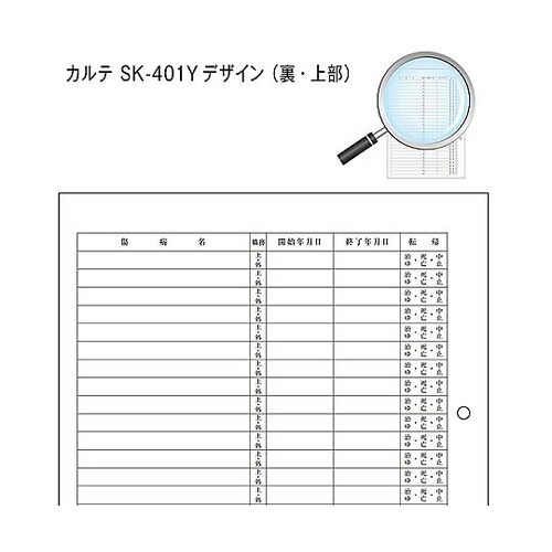 カルテ1号 A4 SK−401Y 穴あき