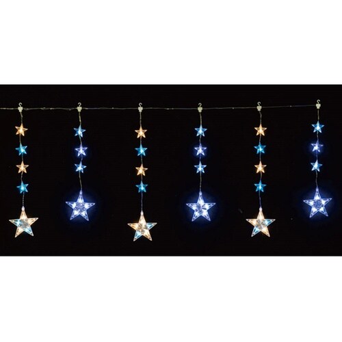 LED6連モチーフカーテンライト 61球