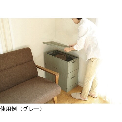 スタッキングコンテナボックス ブラック大