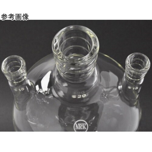 三頭フラスコ 側管角度 5° 白 10L