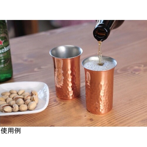 純銅鎚目一口ビール 2PCセット 1パッ