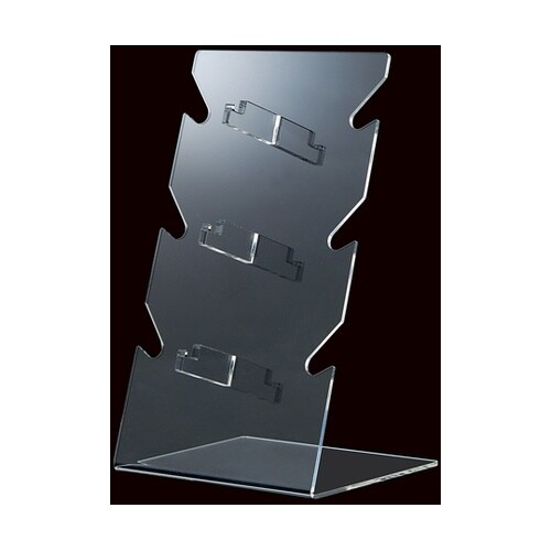 アクリルメガネディスプレイ 3本用 1セ