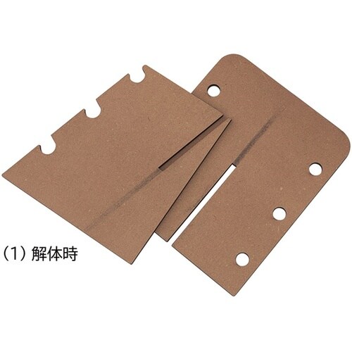 木製組立式メガネディスプレイ 3本用 6