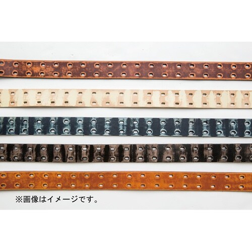 ダメージレザーベルト シロ110 #09