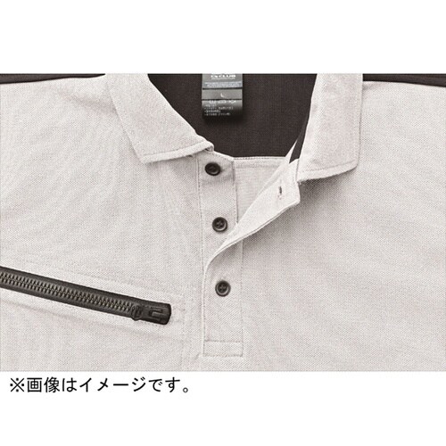 リフレクション半袖ポロ シロ SS #1