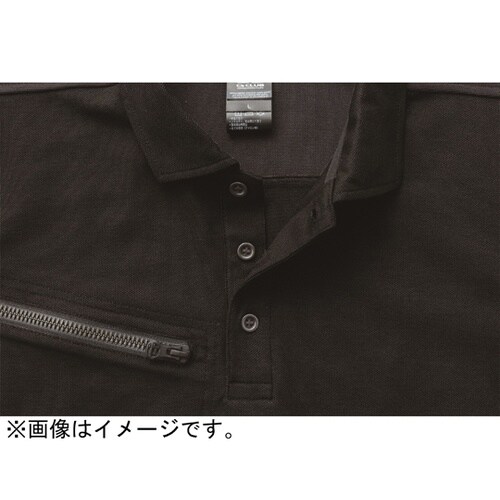 リフレクション半袖ポロ クロ 3L #1