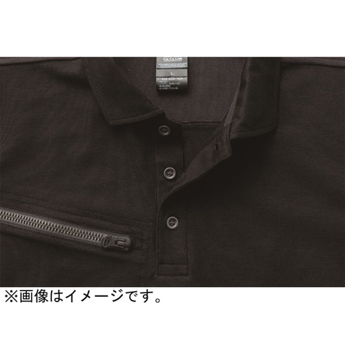 リフレクション半袖ポロ クロ 4L #1