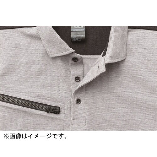 リフレクション半袖ポロ 銀 6L #17