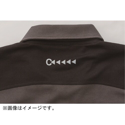 リフレクション半袖ポロ C灰 6L #1