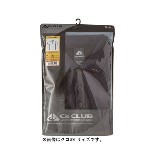 リフレクション半袖ポロ C灰 6L #1