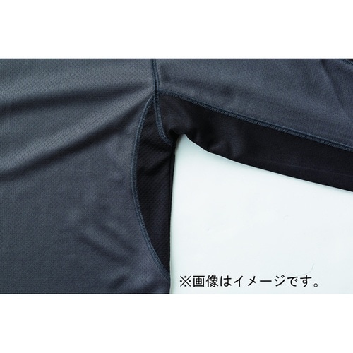 ZIP長袖ポロ クロ 4L #1720−