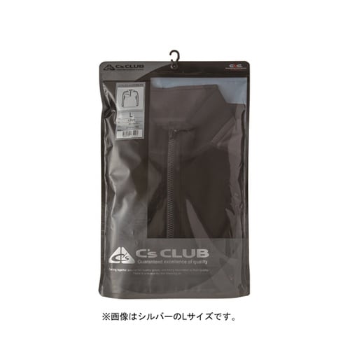 ZIP長袖ポロ C灰 3L #1720−