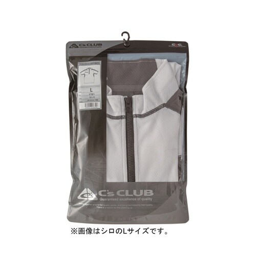 ZIP半袖ポロ クロ 3L #1721−