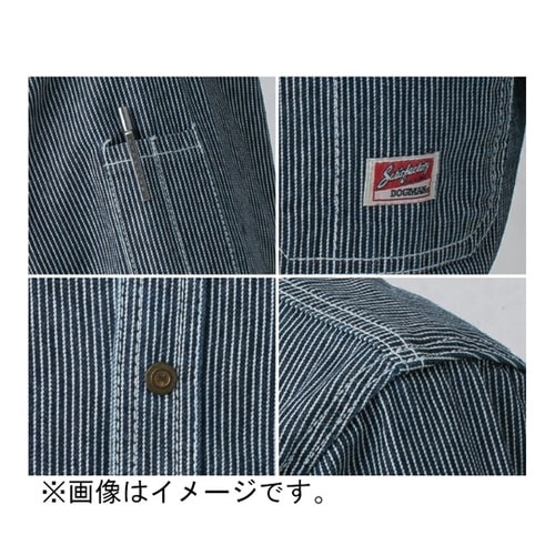 長袖シャツ インディゴブルー4L #81