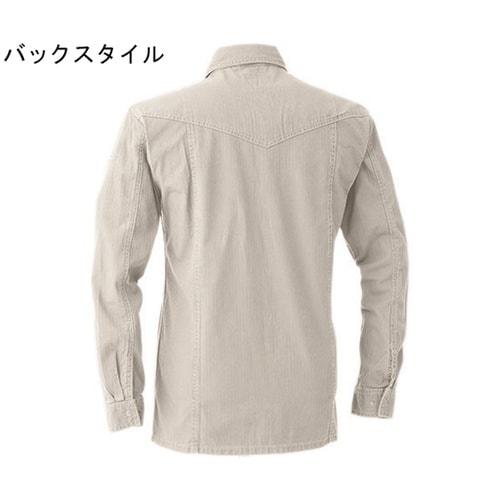 長袖シャツ アイボリM #8161−03