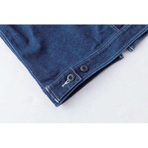 長袖ブルゾンインディゴ4L #9818−