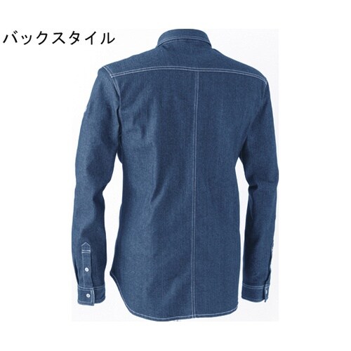 長袖ワイヤーシャツインディゴL #981