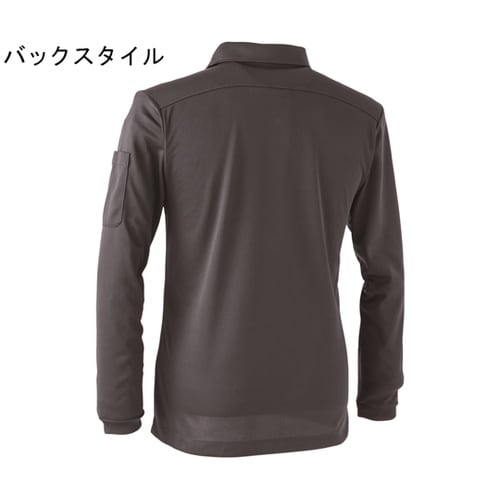 パフォーマンス長袖ポロ C灰 4L #1