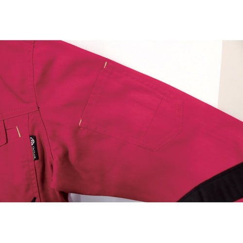 レディース長袖ツナギ Dレッド L #2