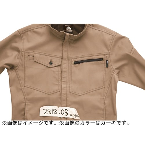 ドビー長袖ブルゾン カーキ 6L #28