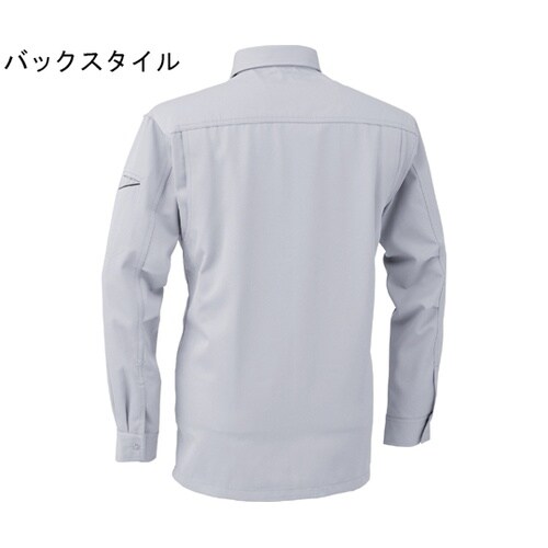 長袖シャツ 銀 M #3501−26−M