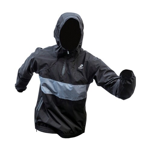 レインジャケット 黒×DG L #868