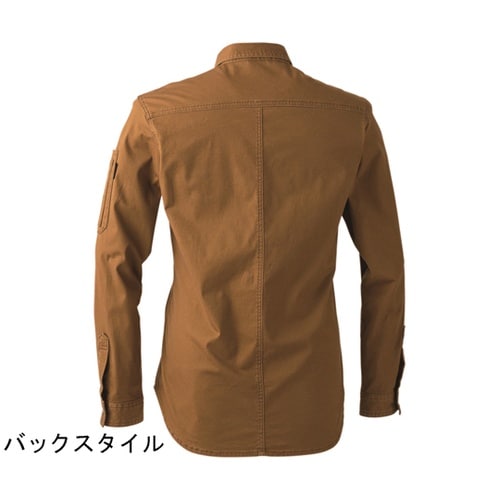 長袖シャツ D カーキ 6L #8041