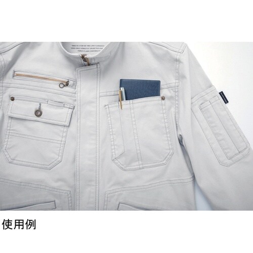 長袖ジャケット アッシュ 灰 M #80