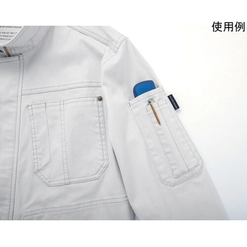 長袖ジャケット アッシュ灰4L #805