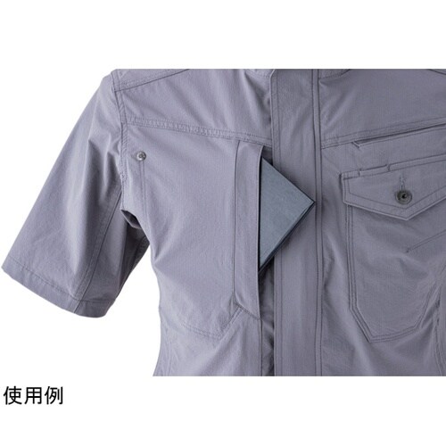 半袖ブルゾン L 灰LL #8307−8