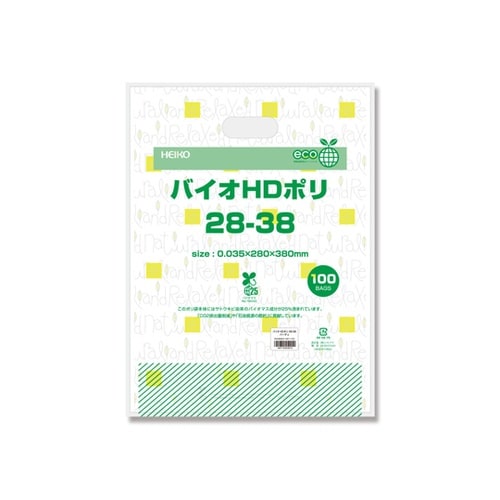 手抜きポリ袋 バイオHDポリ 28−38