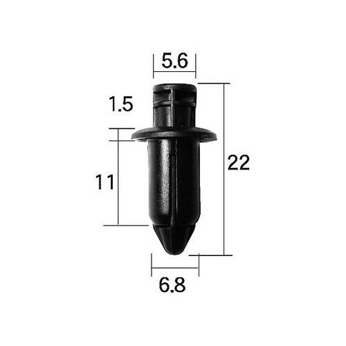 プッシュリベットクリップ(90044−6