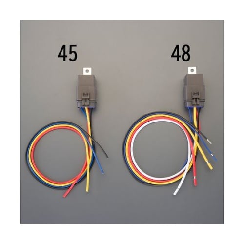 DC12V/20A/4極 防水リレーソケ