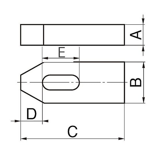 M 6x 50mm プレーンクランプ E