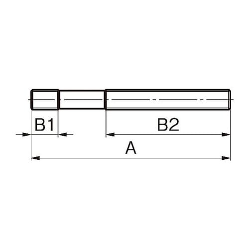 M 8x125mm スタッドボルト EA
