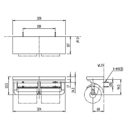 ワンハンド/トイレットペーパーホルダー(